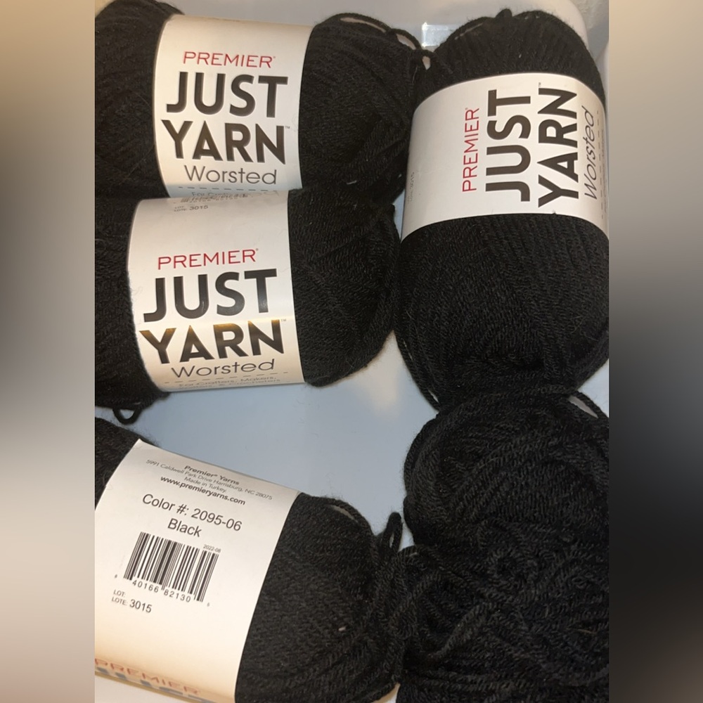 Premier Just Yarn Worsted in Black